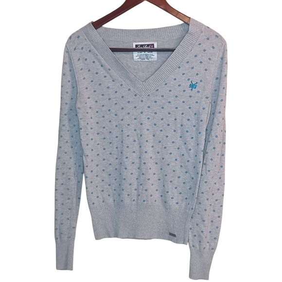 Women's Zoo York Medium Gray & Blue Sweater - Picture 1 of 3